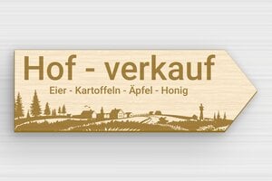 Zu verkaufen schild - Dekoschild 'King Road SW5' - 598 x 200 mm - Holz - erable - glue - de-zu-verkaufen-schild-005-1