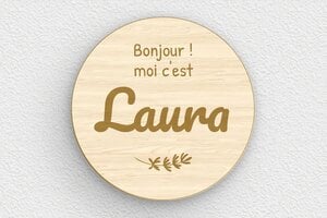 Cadeau naissance en bois - Bois - 120 x 120 mm - erable - glue - deco-cadeau-naissance-002-3