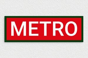 Plaque de rue personnalisée - Plaque de déco métro - 300 x 100 mm - PVC - custom - none - deco-rue-metro-parisien-004-4
