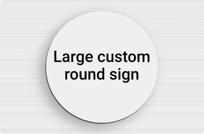 Custom Dibond sign panels - Aluminium Dibond - custom - none - en-sur-mesure-l-dibond-rond