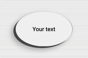 Custom Dibond sign panels - Aluminium Dibond - custom - none - en-sur-mesure-s-dibond-oval