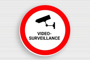 Round Signs - Round Sign Under Video Surveillance - custom - glue - en-uk-alarm-sign-004-1-1748952370583