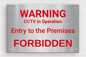 Stainless Steel Signs - Sign 'Warning, House is Alarmed' - acier-rouge - screws - en-uk-alarm-sign-004-2-1748952399990