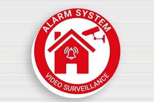 CCTV Signs - Round Alarm Sign - custom - glue - en-uk-alarm-sign-004-3-1748952437285