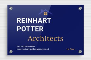 Business Signs with Logo - Printed Plexiglass - custom - screws-spacer - en-uk-architect-005-4-1748950614740