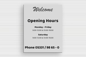 Shop Signs - Aluminium Dibond - custom - none - en-uk-area-business-opening-hours-004-3-1748945649016