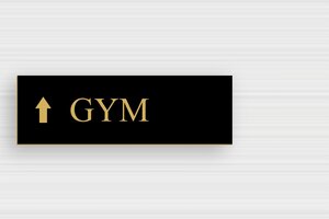 Hotel Signs - Direction Sign Gym - noir-or - glue - en-uk-area-tourism-hotel-arrow-011-3-1748945967981