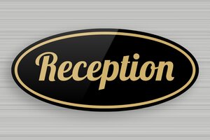 Hotel Signs - Oval Reception Sign - noir-or - none - en-uk-area-tourism-hotel-number-002-3-1748946185529