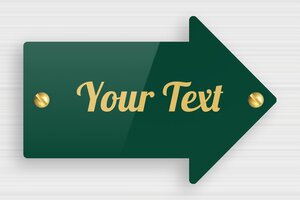 Arrow-shaped Signs - Engraved Plexiglass - vert-or - screws - en-uk-arrow-shaped-sign-001-3-1748959371905