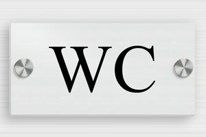 Hotel Signs - Aluminum Bathroom Sign - brosse-noir - screws-caps - en-uk-bathroom-sign-004-3-1748946002676