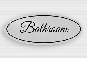 Oval Signs - Oval Aluminum Bathroom Sign - anodise-noir - glue - en-uk-bathroom-sign-011-2-1748953078196