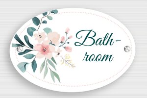 Oval Signs - Bathroom Sign - PVC - Oval - 120 x 80 mm - custom - screws - en-uk-bathroom-sign-014-1-1748952842882