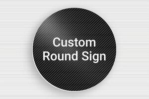 Round Signs - Printed PVC - carbon-blanc - none - en-uk-black-color-sign-003-4-1748958927304