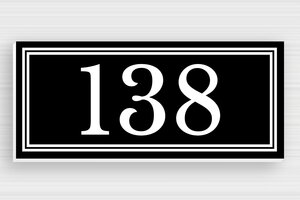 House Signs - Engraved PVC - noir-blanc - glue - en-uk-black-house-number-design-001-3-1748951348456
