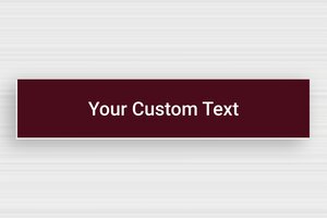 Rectangular Signs - Engraved PVC - bordeau-blanc - none - en-uk-bordeaux-color-sign-003-4-1748958374461