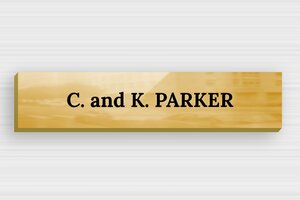 Brass Post Box Signs - Printed brass - poli-noir - glue - en-uk-brass-mailbox-sign-004-1-1748960111685