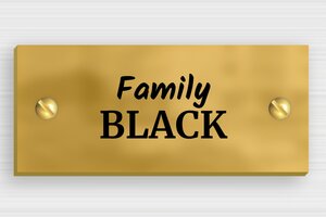 Brass Doorbell Signs - Printed brass - brut-noir - screws - en-uk-brass-mailbox-sign-004-2-1748960115925