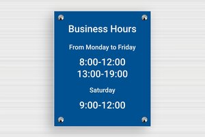 Open Hours Signs - Engraved PVC - bleu-blanc - screws-caps - en-uk-business-hours-sign-003-2-1748946583022 Open Hours Signs - Engraved PVC - bleu-blanc - screws-caps - en-uk-business-hours-sign-003-2-1748946583022
