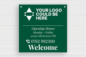 Open Hours Signs - Engraved PVC - vert-sapin-blanc - holes-only - en-uk-business-hours-sign-005-4-1748946525436 Open Hours Signs - Engraved PVC - vert-sapin-blanc - holes-only - en-uk-business-hours-sign-005-4-1748946525436
