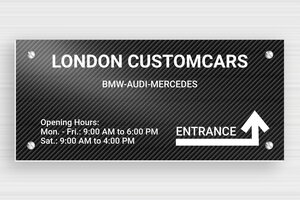Company Signs - Engraved PVC - carbon-blanc - screws - en-uk-company-sign-003-1-1748956550127