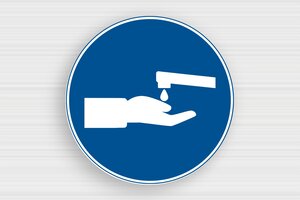 Mandatory Signs - Round Sign: Wash Hands - bleu-blanc - glue - en-uk-covid-sign-002-3-1748949673437 Mandatory Signs - Round Sign: Wash Hands - bleu-blanc - glue - en-uk-covid-sign-002-3-1748949673437