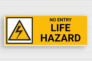 Electrical Signs - Danger: Life Hazard Sign - custom - glue - en-uk-danger-life-hazard-006-3-1748950068024