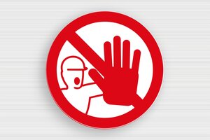 Private Property Signs - Round Sign: No Entry - blanc-rouge - glue - en-uk-danger-sign-003-3-1748949914825