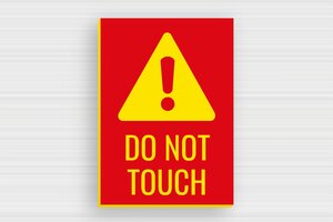 Warning Signs - Sign 'Do Not Touch' - rouge-jaune - glue - en-uk-do-not-touch-001-3-1748949979436