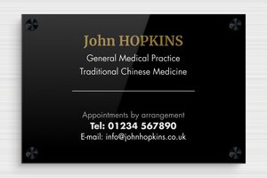 Doctor's Business Signs - Printed Plexiglass - custom - screws-spacer - en-uk-doctor-office-sign-001-4-1748956842006