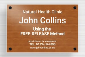 Design Your Own Signs - Engraved PVC - poirier-blanc - screws-spacer - en-uk-doctor-office-wood-sign-004-3-1748957238732