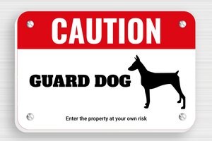 Gate Signs - Sign 'Caution, Guard Dog' - custom - screws - en-uk-dog-sign-001-3-1748951816407 Gate Signs - Sign 'Caution, Guard Dog' - custom - screws - en-uk-dog-sign-001-3-1748951816407