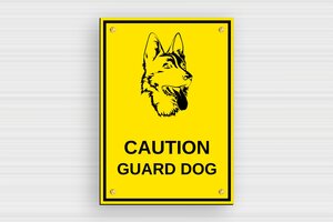 Beware of Dog Signs - Sign 'Caution, Guard Dog' - jaune-noir - screws - en-uk-dog-sign-002-1-1748953501586