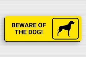 Beware of Dog Signs - Sign 'Caution, Vicious Dog!' - jaune-noir - glue - en-uk-dog-sign-003-3-1748953548591
