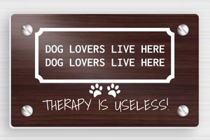 Dog Signs - Sign 'Beware of Loose Dogs' - noyer-blanc - screws - en-uk-dog-sign-004-2-1748953681400 Dog Signs - Sign 'Beware of Loose Dogs' - noyer-blanc - screws - en-uk-dog-sign-004-2-1748953681400