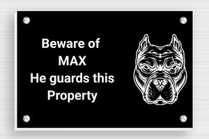 Beware of Dog Signs - Foam PVC - custom - screws - en-uk-dog-sign-008-1-1748953563355