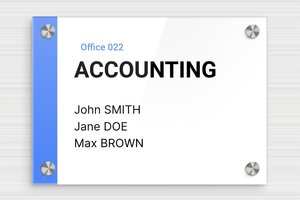 Office Door Signs - Printed Plexiglass - custom - screws-caps - en-uk-door-sign-003-1-1748950797372