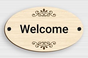 Wood Signs - Oval Welcome Sign - erable - screws-caps - en-uk-door-sign-004-2-1748952455011 Wood Signs - Oval Welcome Sign - erable - screws-caps - en-uk-door-sign-004-2-1748952455011