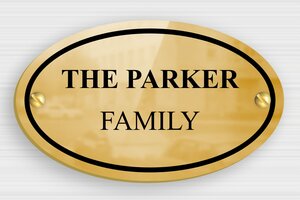 Brass Signs - Printed brass - poli-noir - screws - en-uk-door-sign-020-1-1748952469976