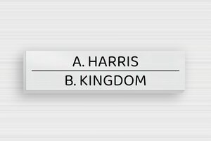 Aluminium Signs - Printed Aluminium - brosse-noir - glue - en-uk-door-sign-aluminum-001-3-1748963932973