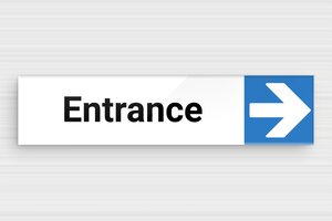Office Door Signs - Sign 'Entrance on the Right' - custom - glue - en-uk-door-sign-entry-001-1-1748950829212