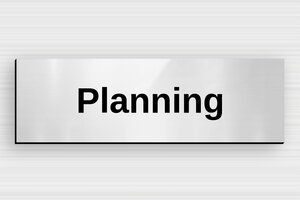 Office Door Signs - Planning Office Sign - gris-brillant-noir - glue - en-uk-door-sign-planning-008-1-1748949291840