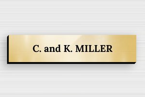 PVC Doorbell Signs - Engraved PVC - or-brillant-noir - glue - en-uk-door-sign-plastic-002-3-1748954825587