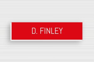 PVC Doorbell Signs - Engraved PVC - rouge-blanc - glue - en-uk-door-sign-pvc-001-20-1748962391370