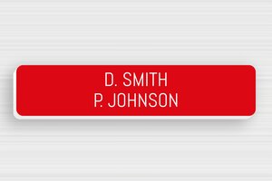 PVC Doorbell Signs - Engraved PVC - rouge-blanc - none - en-uk-door-sign-pvc-001-21-1748962395684