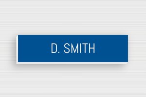PVC Doorbell Signs - Engraved PVC - bleu-blanc - glue - en-uk-door-sign-pvc-001-26-1748962414349