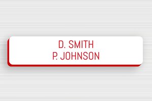 PVC Doorbell Signs - Engraved PVC - blanc-rouge - none - en-uk-door-sign-pvc-001-36-1748962457493