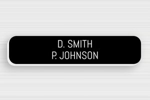 PVC Doorbell Signs - Engraved PVC - noir-blanc - none - en-uk-door-sign-pvc-001-9-1748962339818