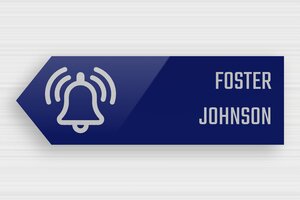 Design Your Own Signs - Engraved Plexiglass - bleu-argent - glue - en-uk-door-sign-two-names-003-2-1748955157226