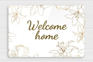 Front Door Signs - Sign 'Welcome to Our Home with Floral Motif' - custom - glue - en-uk-door-sign-welcome-005-1-1748952647228 Front Door Signs - Sign 'Welcome to Our Home with Floral Motif' - custom - glue - en-uk-door-sign-welcome-005-1-1748952647228