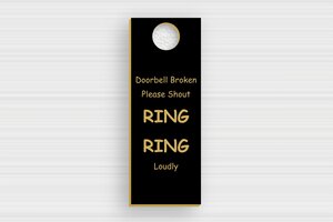 PVC Doorbell Signs - Engraved PVC - noir-or - holes-only - en-uk-doorbell-sign-plastic-003-4-1748954884017